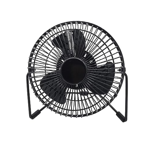 Powerful LED USB Clock Fan for Office and Travel