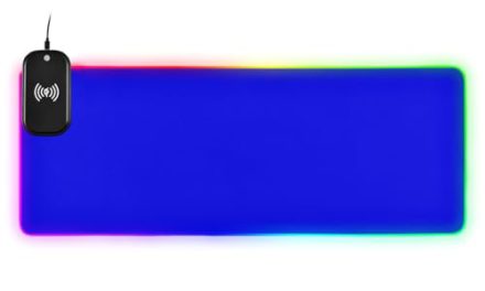 Ultimate XL RGB Mouse Pad: Fast Charging, Blue Design, 35.4×15.7 in