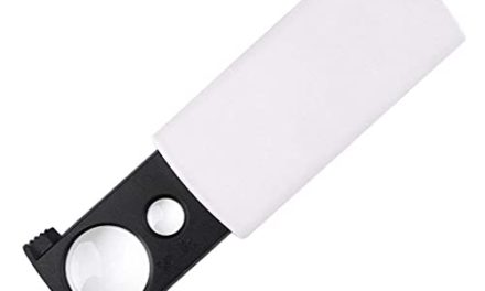 Portable Double Lens Magnifying Glass with Light for Elderly Reading and Jewelry Identification