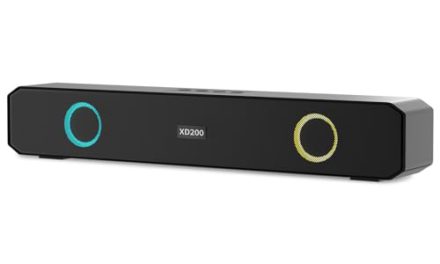 Enhance Your Audio Experience: Vibrant ECPAUTECH Sound Bar with Wireless Bluetooth & Flashing Lights!