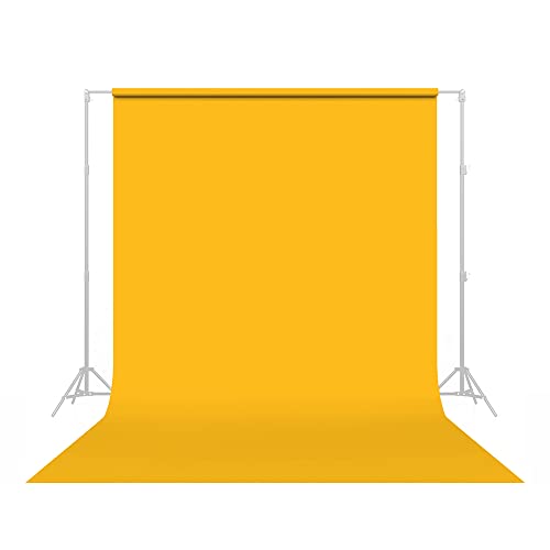 Vibrant Deep Yellow Photography Backdrop: Perfect for YouTube, Streaming, and Portraits!