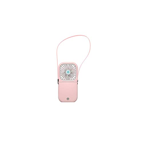 Portable USB Fan | Mini Sports Fans with Adjustable Speed | Rechargeable and Hands-Free – Pink