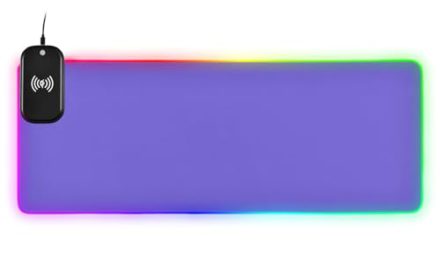 Ultimate Gaming Mousepad: Wireless Charger, Dynamic Lighting, XL Size – 35.4×15.7 in