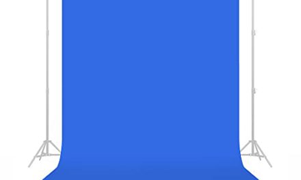 Vibrant Blue Studio Backdrop: Perfect for YouTube, Streaming & Portraits!