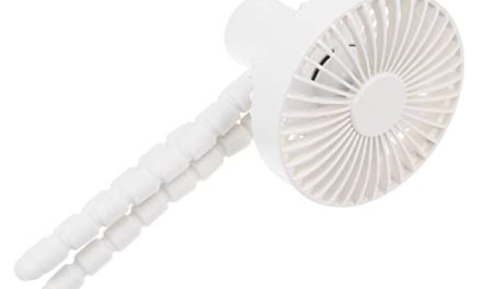 Portable TIDTALEO Mini Fan: Clip, Cool & Charge