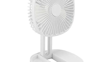 Powerful USB Desk Fan: Adjustable Angle, 3 Speeds