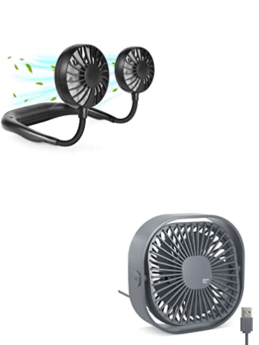 Hands-Free Neck Fan: Rechargeable Cooling Headgear