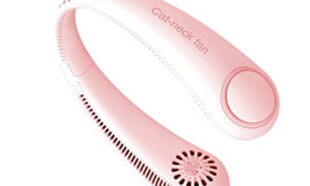 Stay Cool On-The-Go: Portable Rechargeable Neck Fan