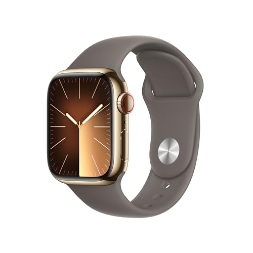 Upgrade to Apple Watch Series 9: Sleek, Gold Steel Smartwatch