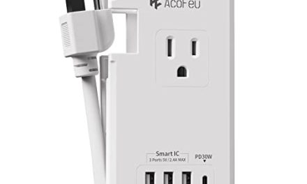 Unleash Power on the Go: AcoFeu Travel Power Strip with PD USB Port