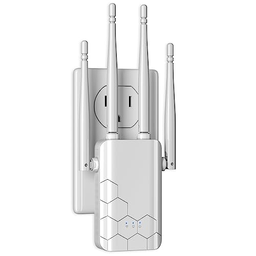 Boost Your WiFi: 2023 Internet Amplifier for Home, Covers 9000 Sq.ft, Easy Setup, Compatible with IP Cameras, Fire Stick TV, Alexa