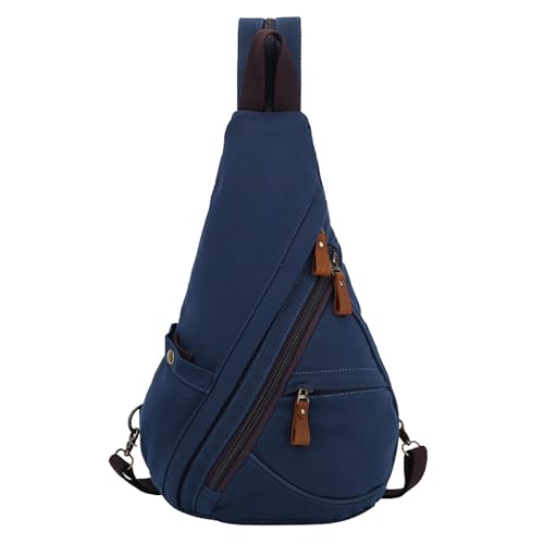 Stylish Unisex Sling Bag: AwarFy Canvas Shoulder Backpack