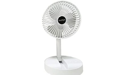 Compact Rechargeable Fan: Powerful, Silent, Portable
