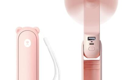 Compact and Powerful USB Fan: Batwho’s Whisper-Quiet, Foldable Design Lasts 14-21H