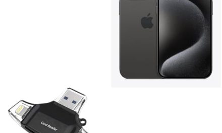 Enhance iPhone 15 Pro: AllReader SD and microSD Card Reader by BoxWave