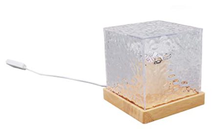 Portable USB Night Light for Office – Elegant Acrylic Wood Design