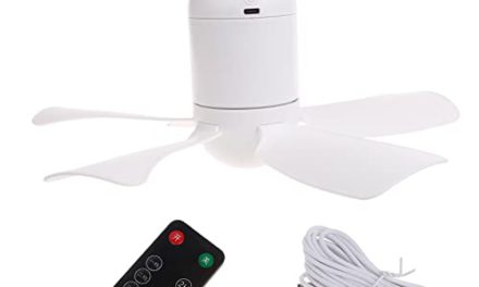 Ultimate Camping Fan: Rechargeable USB Ceiling Fan with Remote – Stay Cool Outdoors!