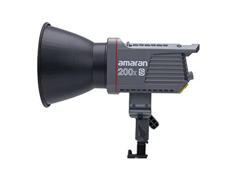 Amaran 200x S 200xs – Powerful Bi-Color LED Video Light with Aputure Light Dome SE Softbox and Sturdy Light Stand – Perfect for Filmmaking and Portraits