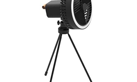 Portable Black Desk Fan with Lights: Stay Cool Anywhere