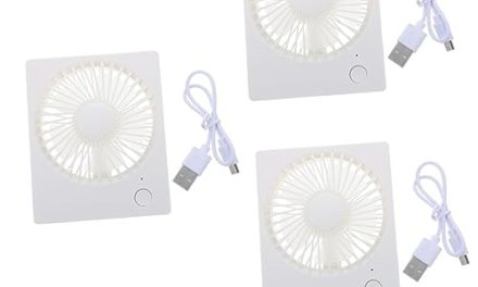 Whisper-Quiet Desktop Fans: Boost Air Circulation, Cool Home, Office, or Baby Stroller!