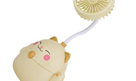 Cute Cat Fan: Stay Cool and Organized with this Portable Desk Fan!