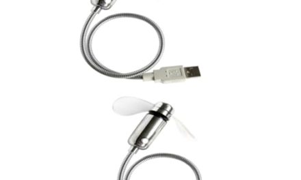 Glowing USB Fan with Clock: Portable, Powerful, and Stylish!