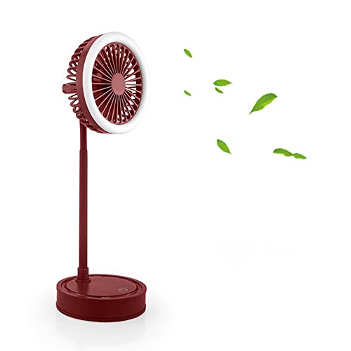 Powerful Rechargeable Desk Fan & Gooseneck Light: Ideal for Travel, Sports, Office