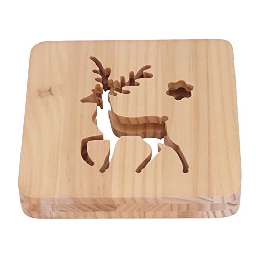 Energy-Saving Wood Carving Night Light for Office – Illuminate with Tgoon