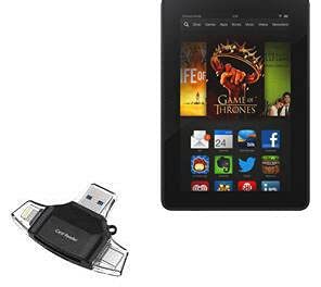 Enhance Kindle Fire HDX 7 with AllReader SD Card Reader – Jet Black