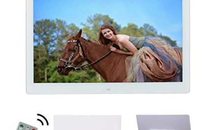 Enhance Memories: Spacmirrors 15 Inch LED Digital Photo Frame – USB/SD Card Slots, Remote Control!