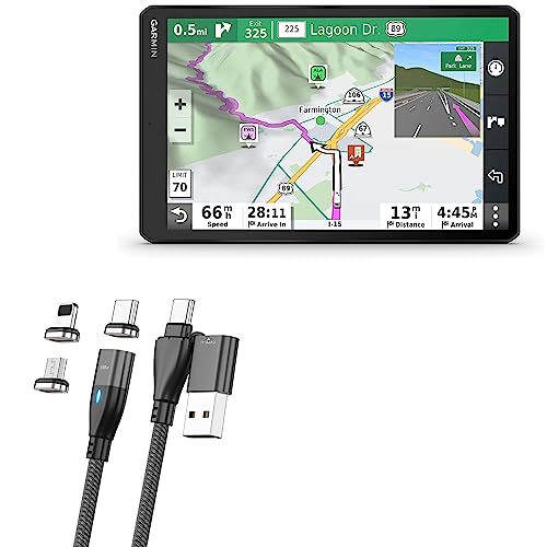 Fast Charging Cable for Garmin RV 1090 – Jet Black