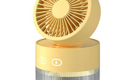 Compact USB Mini Fan with Night Light – Convenient & Colorful