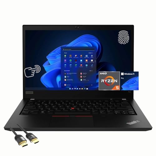 Powerful Lenovo ThinkPad T14: 14″ FHD IPS Touchscreen, AMD Ryzen 5 Pro 5650U, 32GB RAM, 1TB SSD, Win 11 Pro