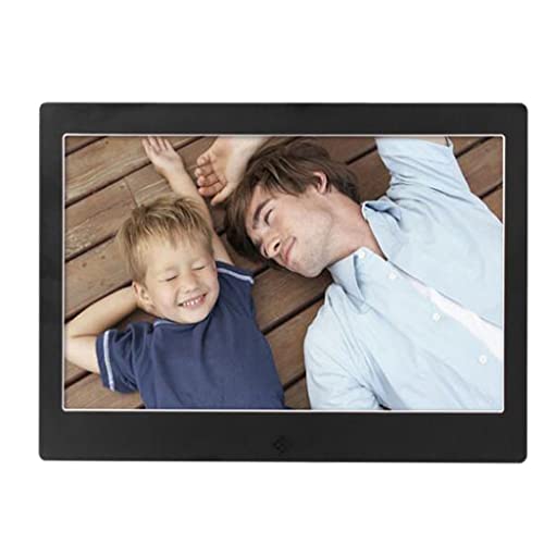 High-Resolution Metal LED Frame: 10″ Digital Photo, Video, Music, Calendar, Clock Player