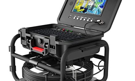 High-Res Endoscope Camera: Waterproof, Sonde Transmitter, 9″ Monitor