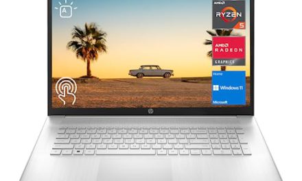 Unleash Power: HP 2023 17″ Laptop with HD+ Touchscreen, AMD Ryzen, 16GB RAM, 512GB SSD, Windows 11