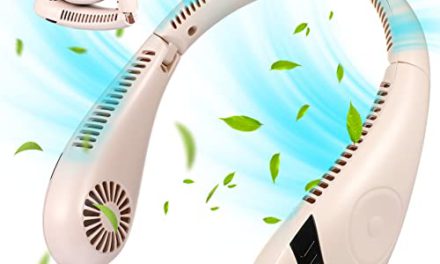 Portable 360° Cooling Fan: RUNROTOO Neck Fan