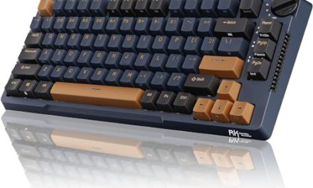 Ultimate Gaming Keyboard: Wireless, Knob Control, Triple Mode, RGB Backlit