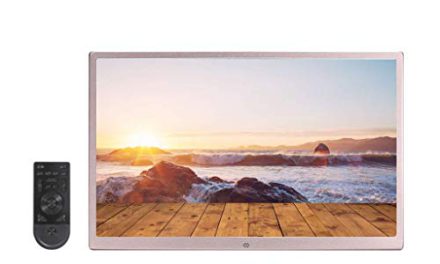 Slim 17″ Aluminum Frame: Vibrant Calendar & Alarm Clock