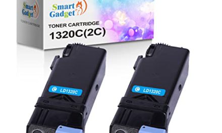 Boost Print Quality: Dell 1320C Cyan Toner, 2-Pack