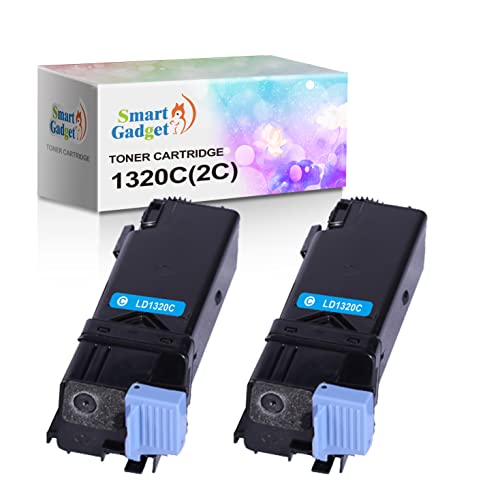 Boost Print Quality: Dell 1320C Cyan Toner, 2-Pack