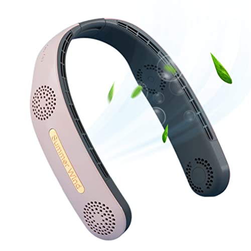 Powerful Bladeless Neck Fan: Rechargeable, Quiet, Portable – Perfect for Sports, Office & Travel