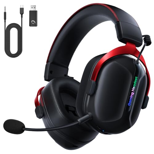 Unleash the Power: Wireless Gaming Headset for PS5, PS4, Switch, PC, Mac with Bluetooth 5.3, 60H Battery