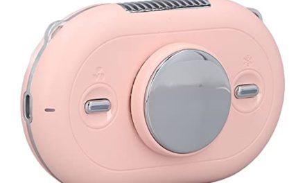 Quiet and Portable Neck Fan for Office – Feel the Breeze! (Pink)