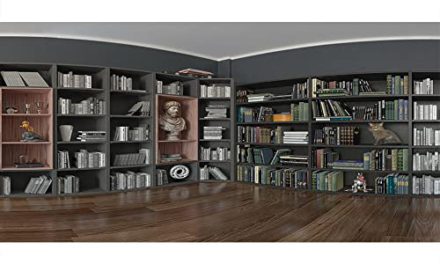 20x10ft Modern Study Bookshelf Backdrop: Inspire Your Office with Classic Books