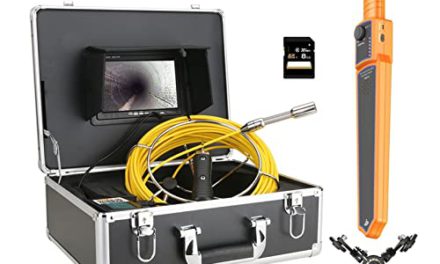 Explore Sewer Depths: High-Res Camera with Locator & LED Lights