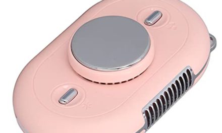Mavis Laven USB Neck Fan: Cool and Quiet Portable Office Companion (Pink)
