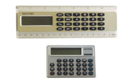 Grab Your Silver Sentry Calculators 2-Pack: Ruler, Credit Card Styles!