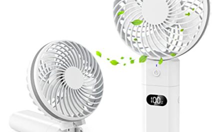 Portable Rechargeable Handheld Fan: Power-Packed, Mini, Foldable
