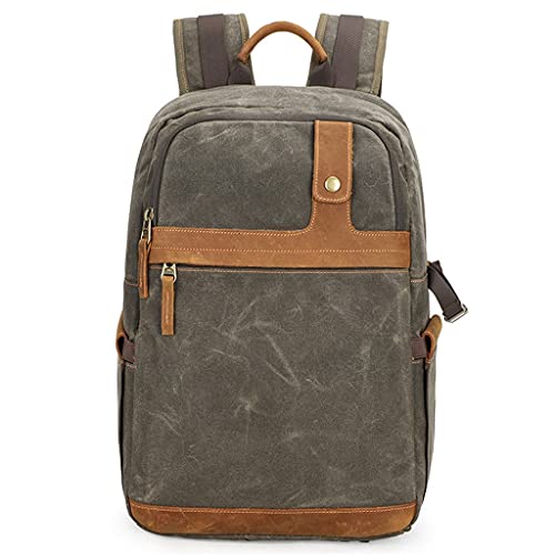 Stylish Waterproof Camera Backpack: Belgium Retro Batik Canvas for Outdoor Travel